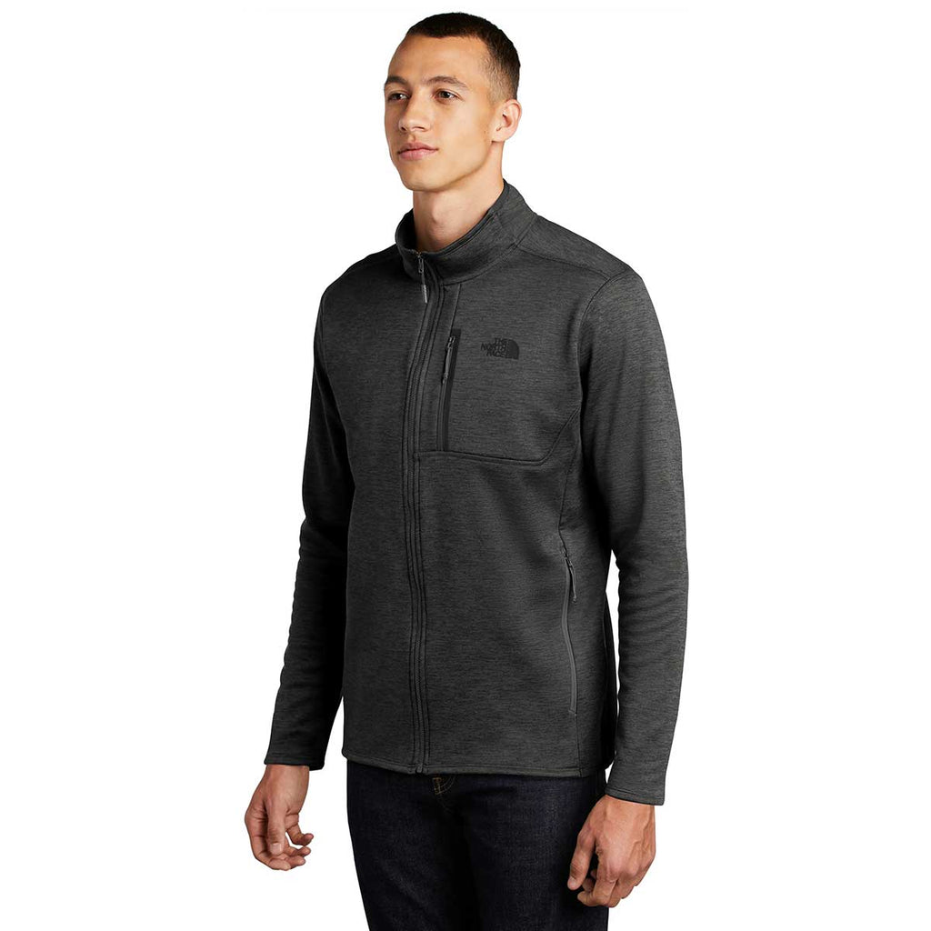 The North Face Men's Dark Grey Heather Skyline Full-Zip Fleece Jacket