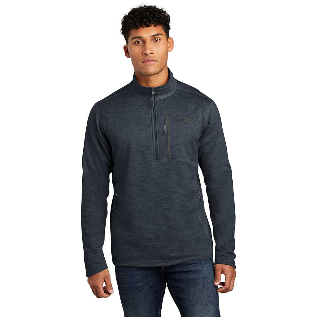 The North Face Men's Urban Navy Heather Skyline Fleece Half Zip