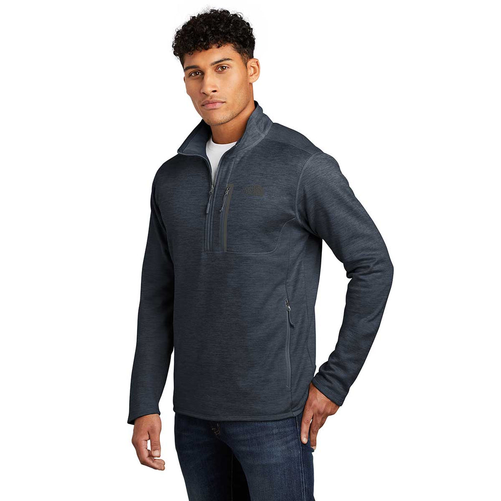 The North Face Men's Urban Navy Heather Skyline Fleece Half Zip