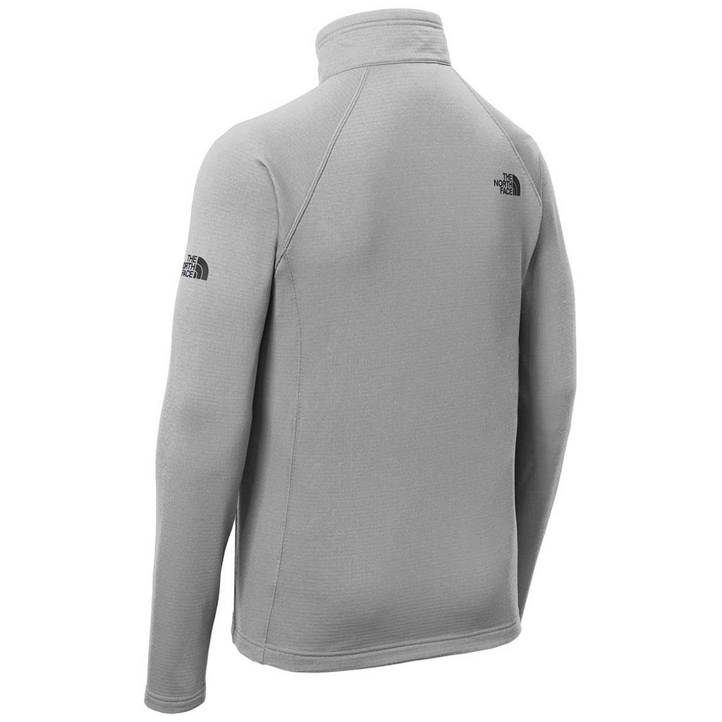 The North Face Men's Mid Grey Mountain Peaks Fleece Quarter Zip