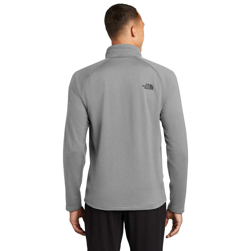 The North Face Men's Mid Grey Mountain Peaks Fleece Quarter Zip