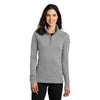 The North Face Women's Mid Grey Mountain Peaks Fleece Quarter Zip