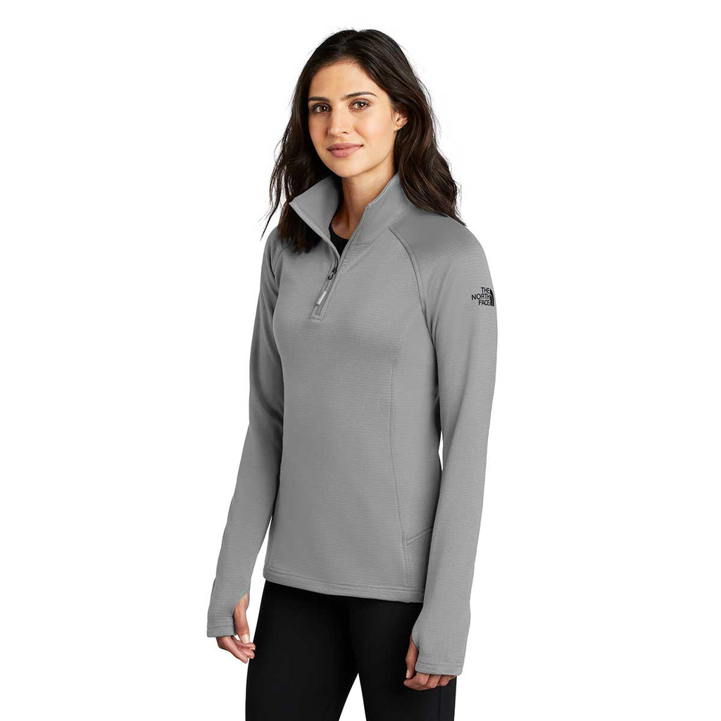 The North Face Women's Mid Grey Mountain Peaks Fleece Quarter Zip