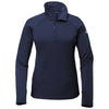 The North Face Women's Urban Navy Mountain Peaks Fleece Quarter Zip