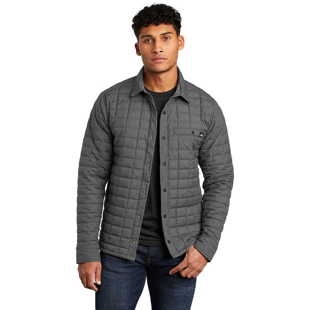 The North Face Men's Dark Grey Heather ThermoBall ECO Shirt Jacket