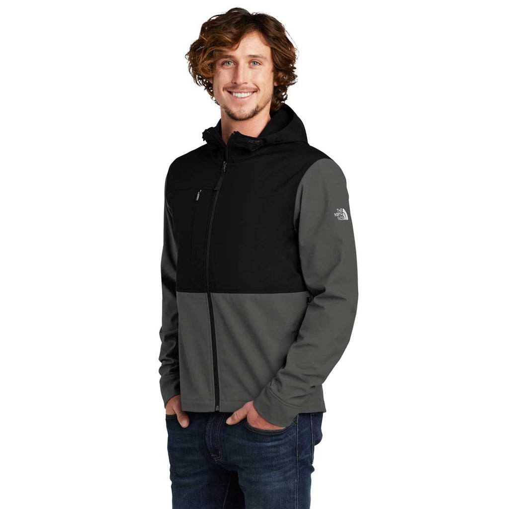 The North Face Men's Asphalt Grey Castle Rock Hooded Soft Shell Jacket