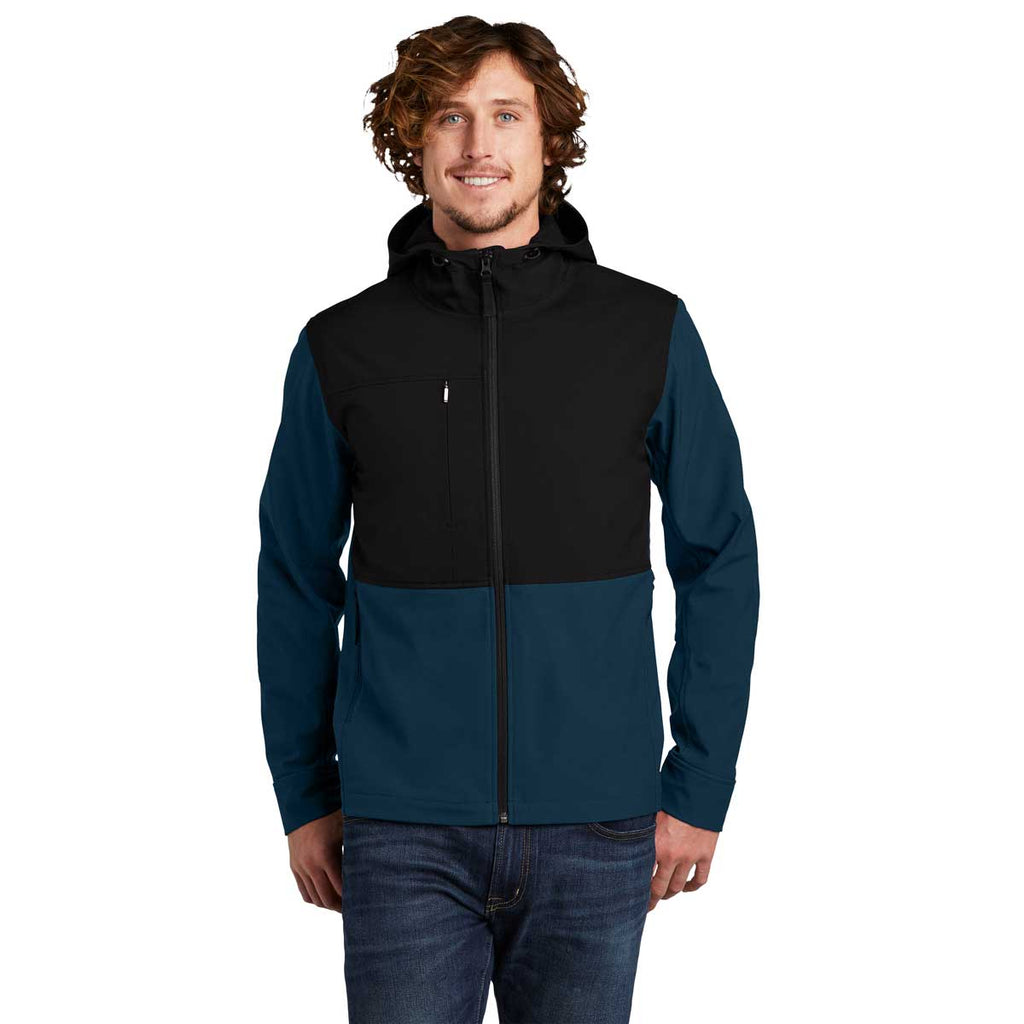 The North Face Men's Blue Wing Castle Rock Hooded Soft Shell Jacket