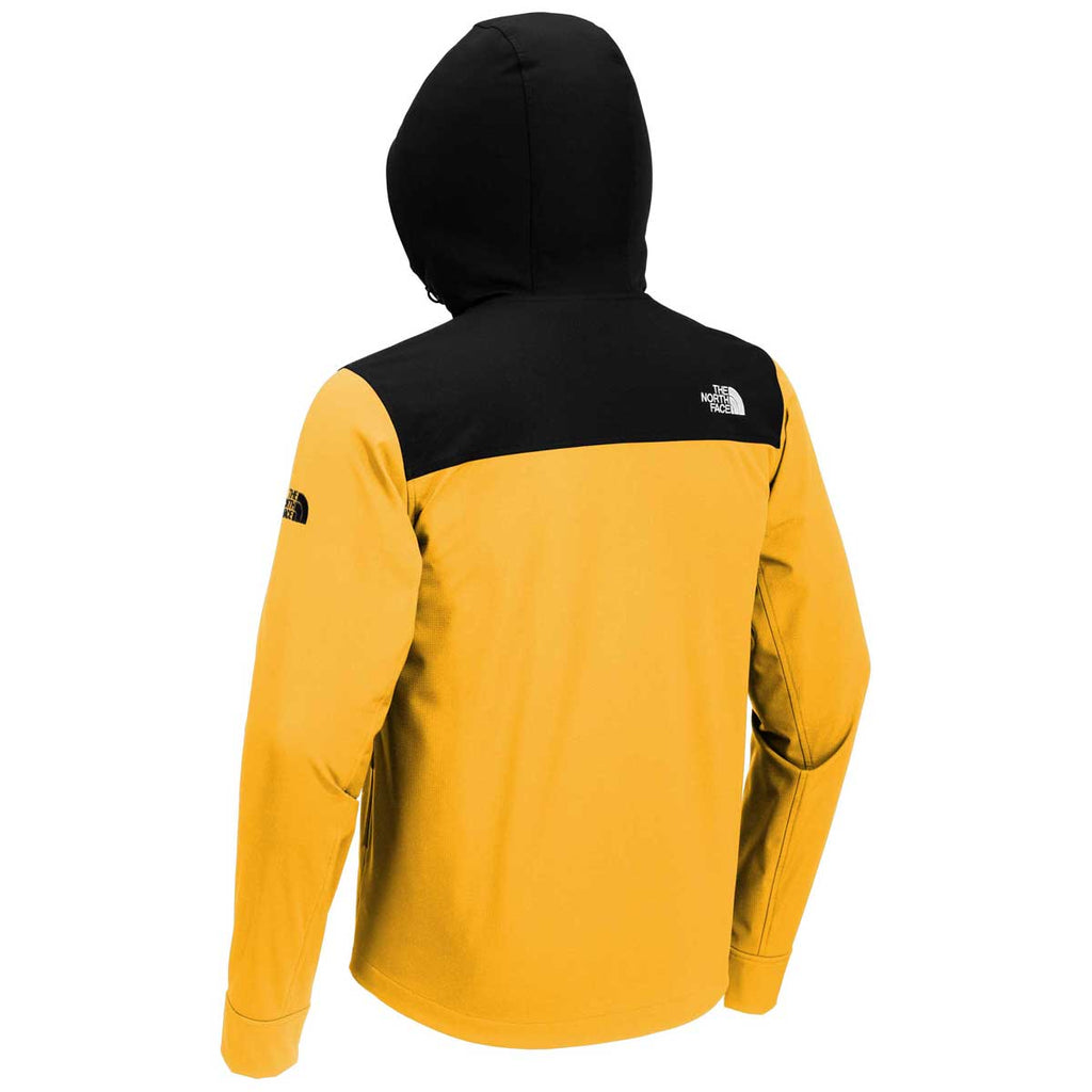 The North Face Men's TNF Yellow Castle Rock Hooded Soft Shell Jacket