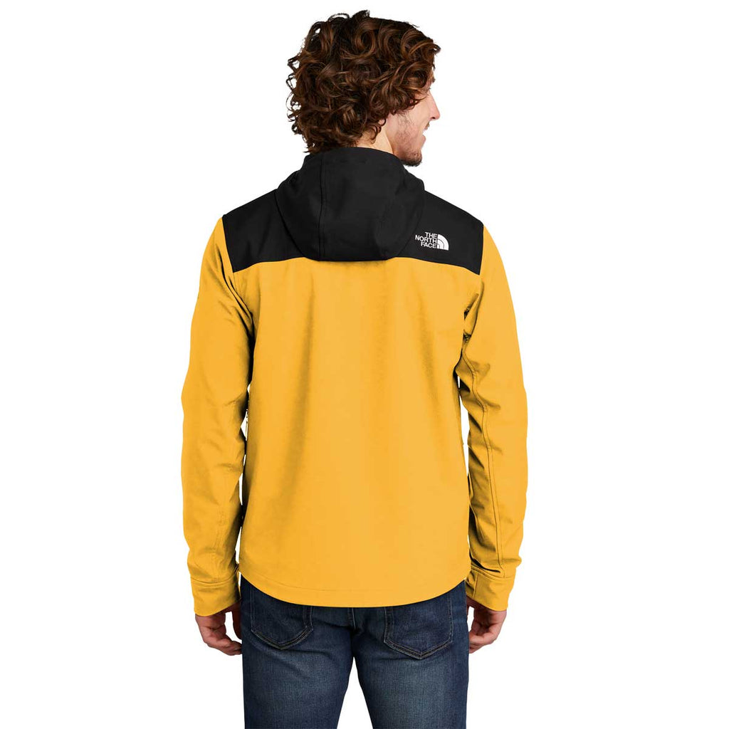 The North Face Men's TNF Yellow Castle Rock Hooded Soft Shell Jacket