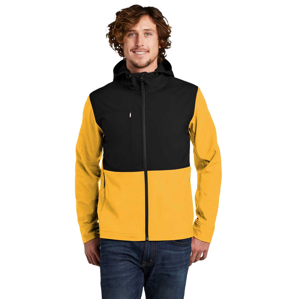 The North Face Men's TNF Yellow Castle Rock Hooded Soft Shell Jacket