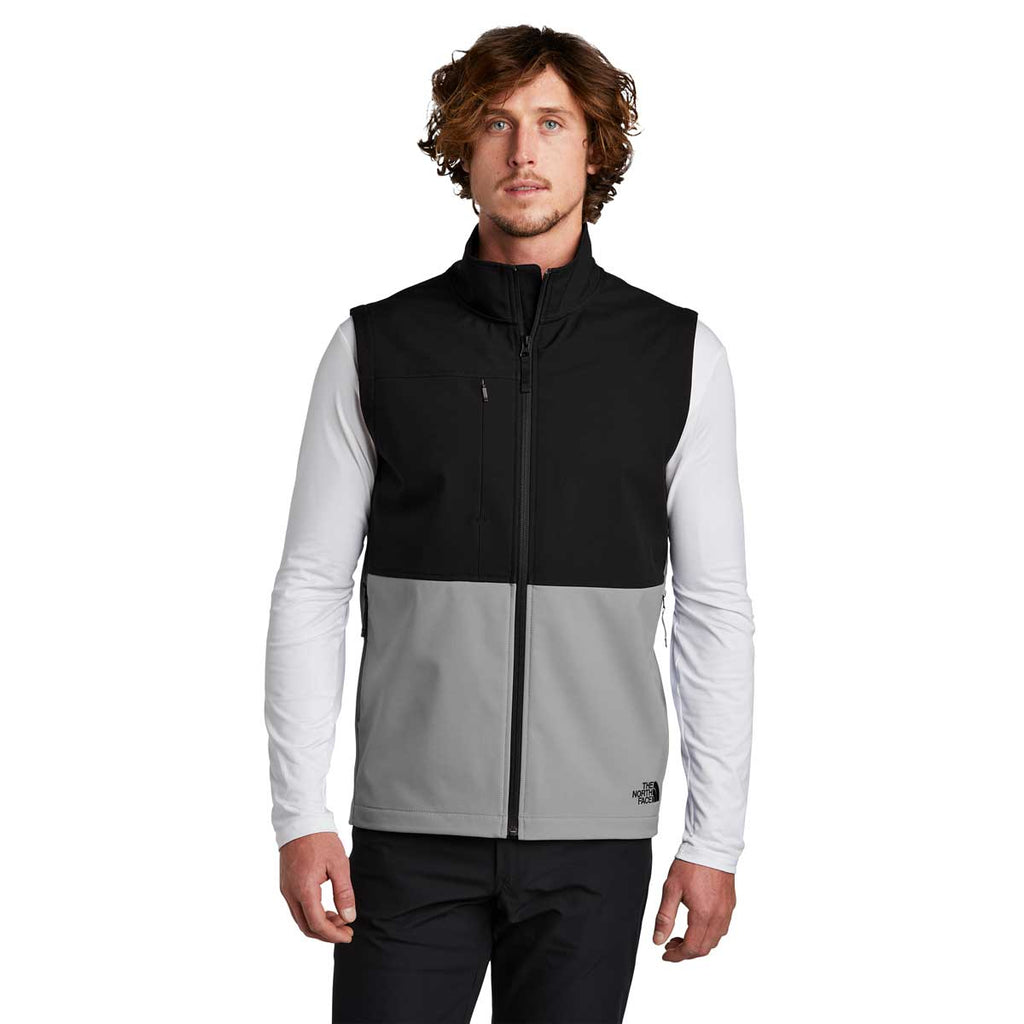 The North Face Men's Mid Grey Castle Rock Soft Shell Vest