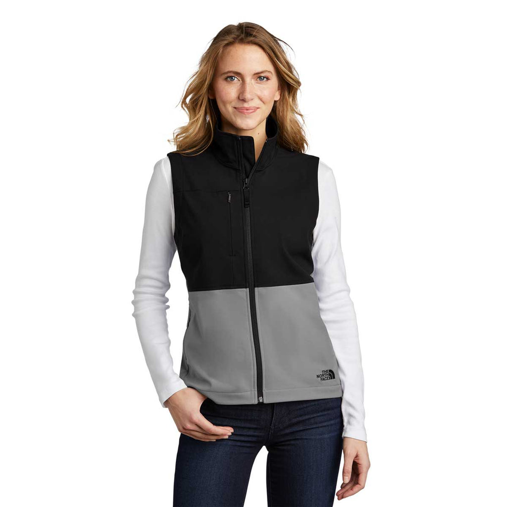 The North Face Women's Mid Grey Castle Rock Soft Shell Vest