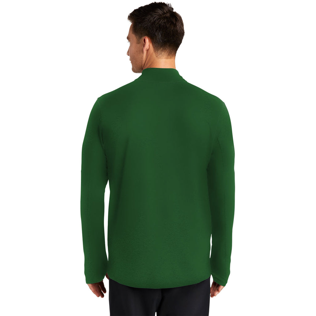 Nike Men's Dark Green Dri-FIT Element 1/2 Zip Top