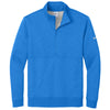 Nike Men's Light Game Royal Heather Club Fleece Sleeve Swoosh 1/2 Zip