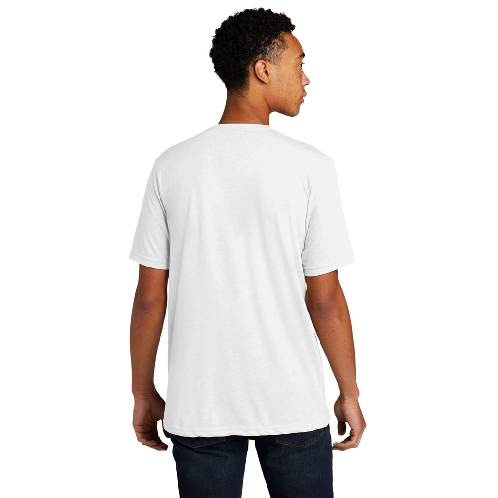 Next Level Unisex White Poly/Cotton Tee