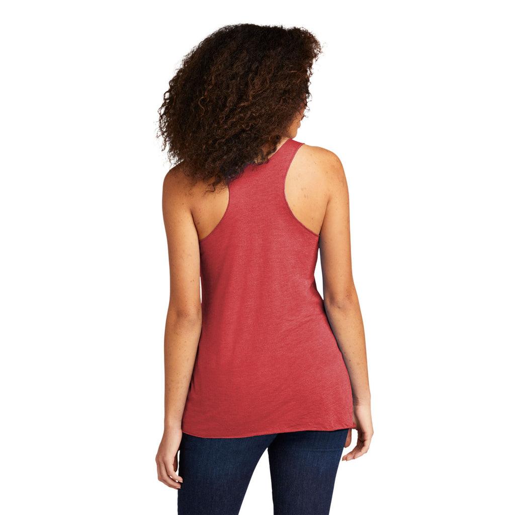 Next Level Women's Vintage Red Tri-Blend Racerback Tank