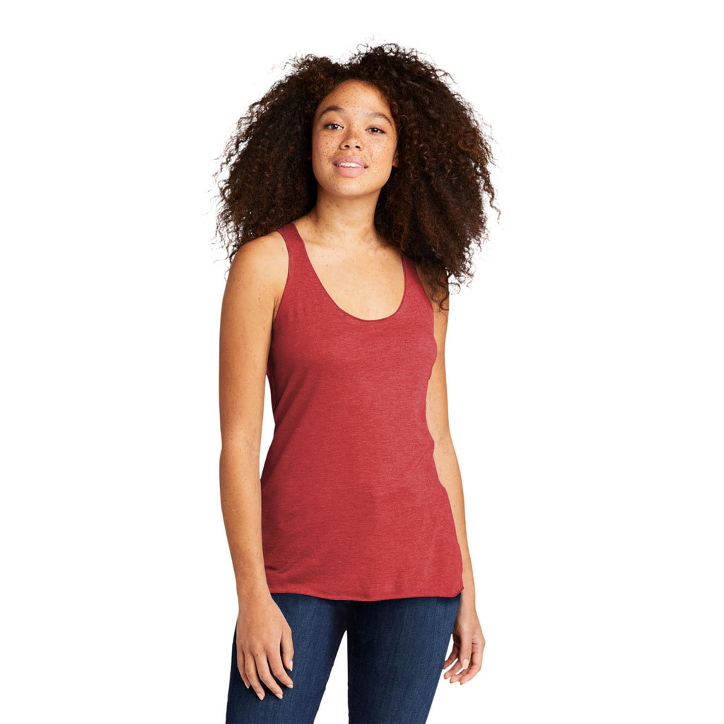 Next Level Women's Vintage Red Tri-Blend Racerback Tank