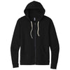 Next Level Unisex Black Beach Fleece Full-Zip Hoodie