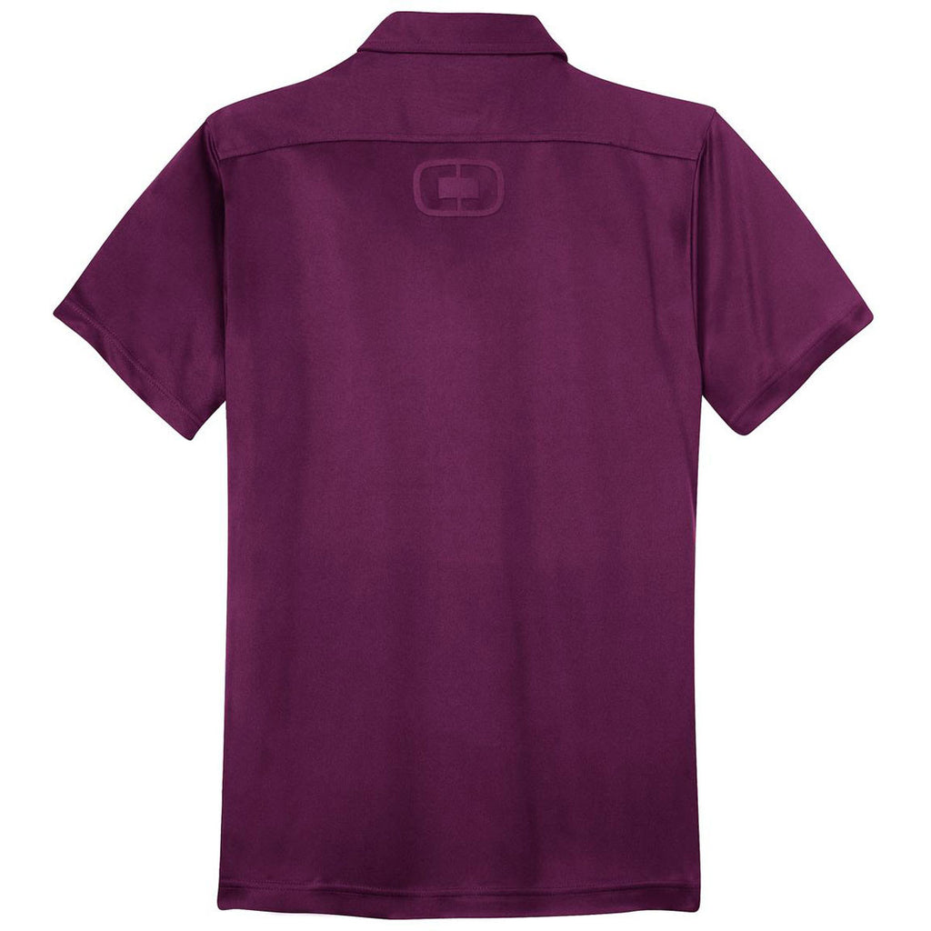 OGIO Men's Purple Luxe Hybrid Polo