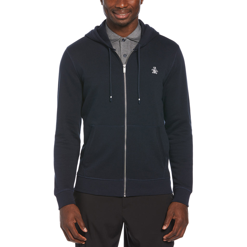 Original Penguin Men's Black Iris Blue Full Zip Hoodie