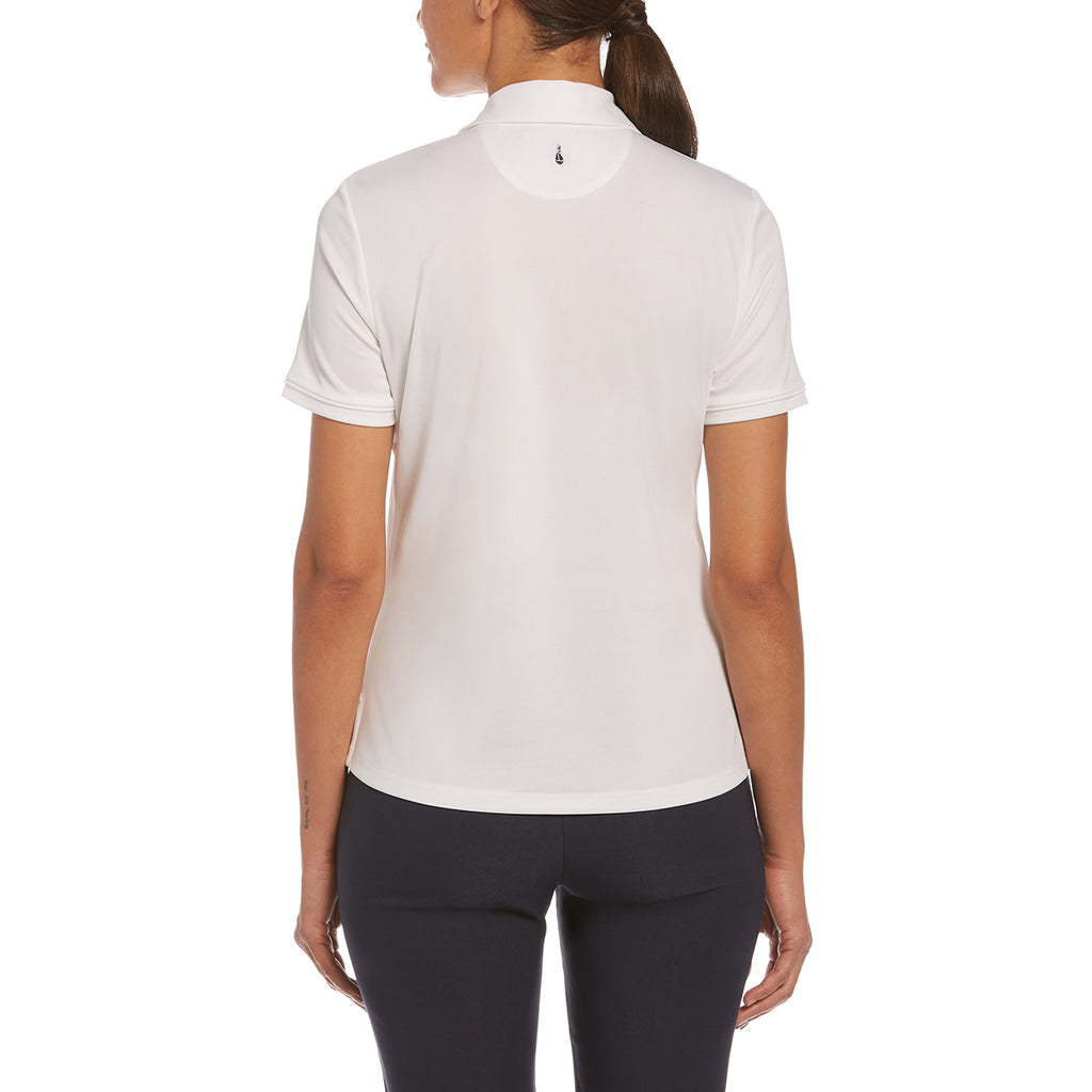 Original Penguin Women's Bright White Solid Polo