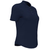 Original Penguin Women's Black Iris Blue Solid Polo