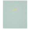 Sugar Paper Mist Green Swiss Dot Baby Book