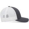 Pacific Headwear Graphite/White/Graphite Low-Pro Trucker Cap