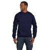 Hanes Unisex Navy 7.8 oz. EcoSmart 50/50 Fleece Crew