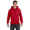 Hanes Men's Deep Red 7.8 oz. EcoSmart 50/50 Pullover Hood