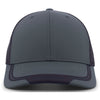 Pacific Headwear Carbon/Navy/Carbon Welded Sideline Cap