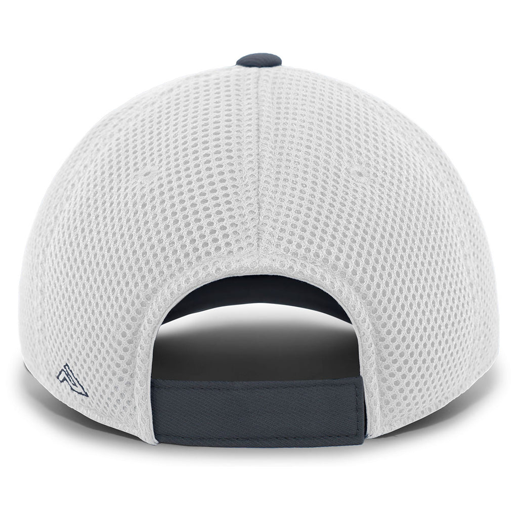 Pacific Headwear Carbon/White/Carbon Welded Sideline Cap