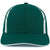 Pacific Headwear Dark Green/White Coolcore Sildline Snapback Cap