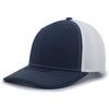 Pacific Headwear Navy/White/Navy Air Mesh Sidline Cap