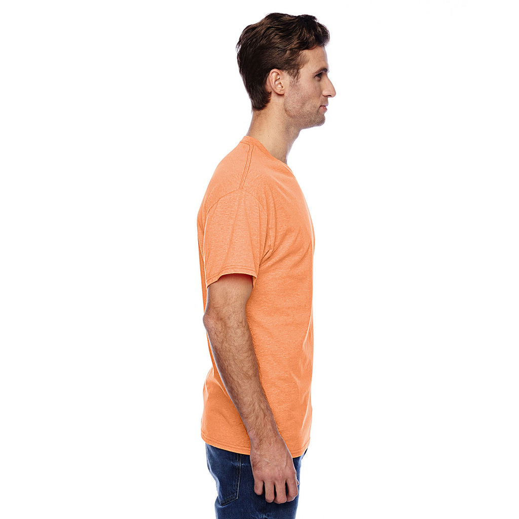 Hanes Men's Neon Orange Heather 4.5 oz. X-Temp Performance T-Shirt