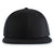 Pacific Headwear Black Wool Blend Heather Snapback Cap