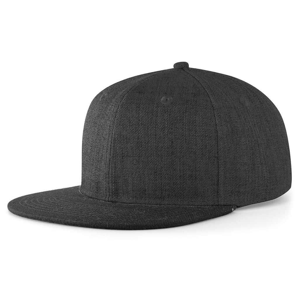 Pacific Headwear Dark Heather Wool Blend Heather Snapback Cap