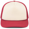 Pacific Headwear Khaki/Dark Red/Dark Red Foamie Fresh Trucker Cap