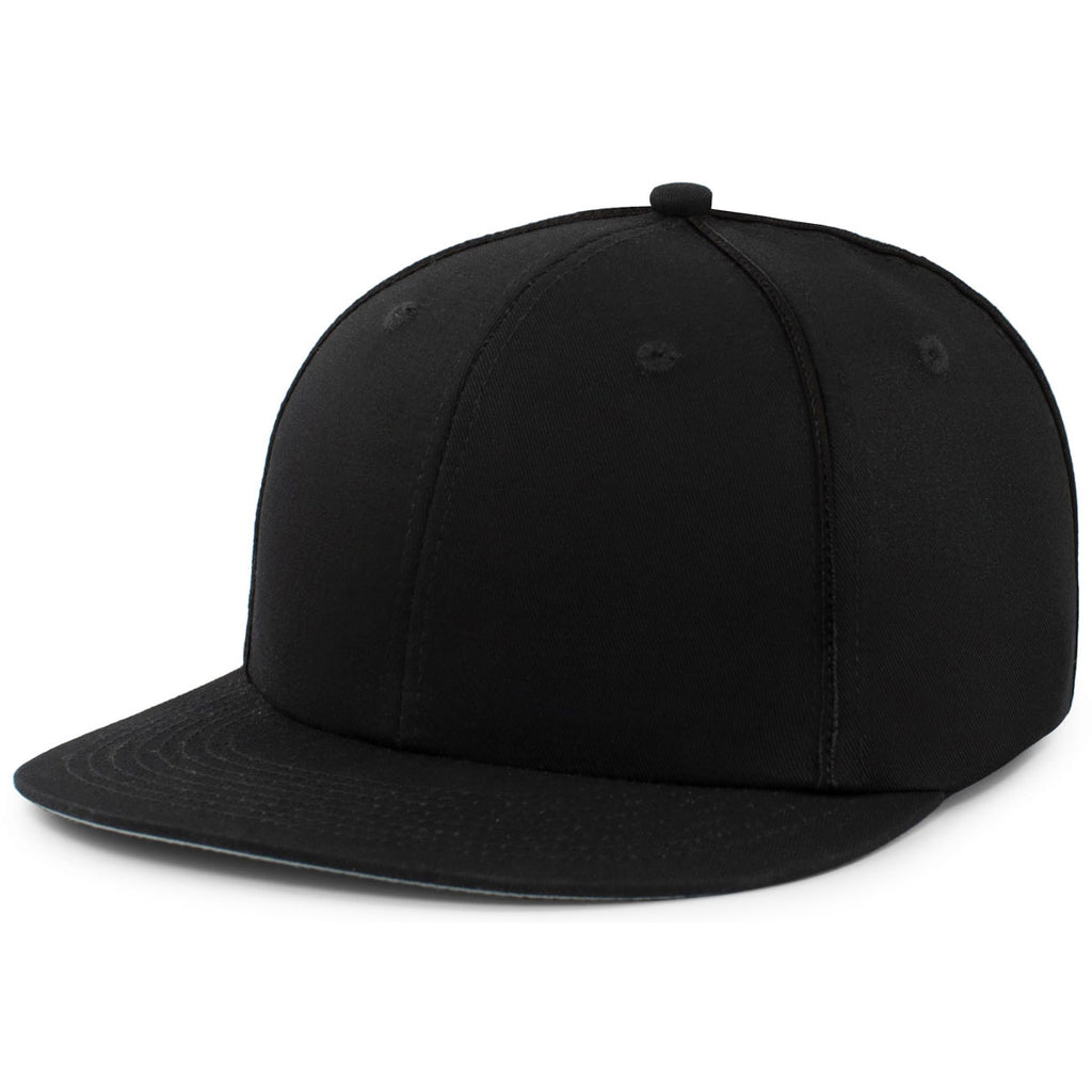 Pacific Headwear Black Momentum Team Cap