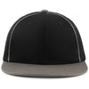 Pacific Headwear Black/Graphite Momentum Team Cap