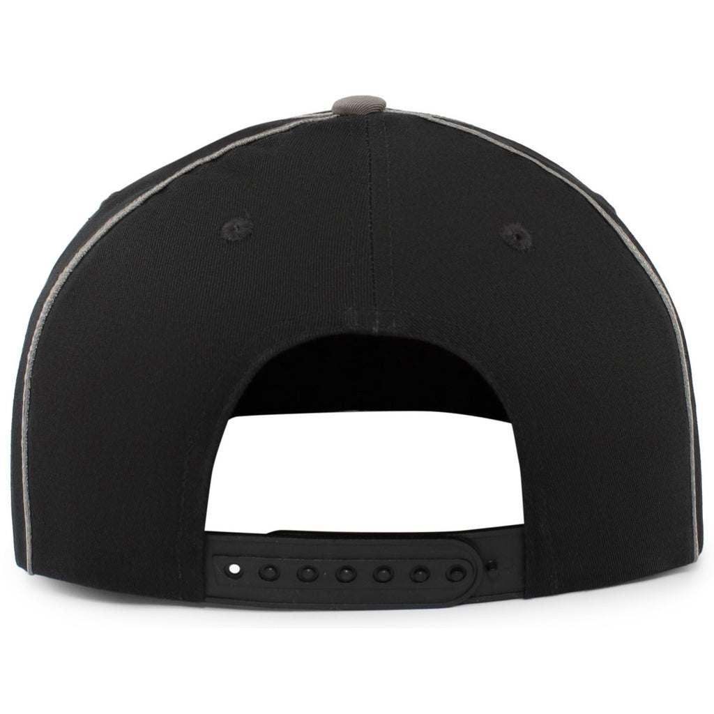 Pacific Headwear Black/Graphite Momentum Team Cap