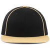 Pacific Headwear Black/Vegas Gold Momentum Team Cap