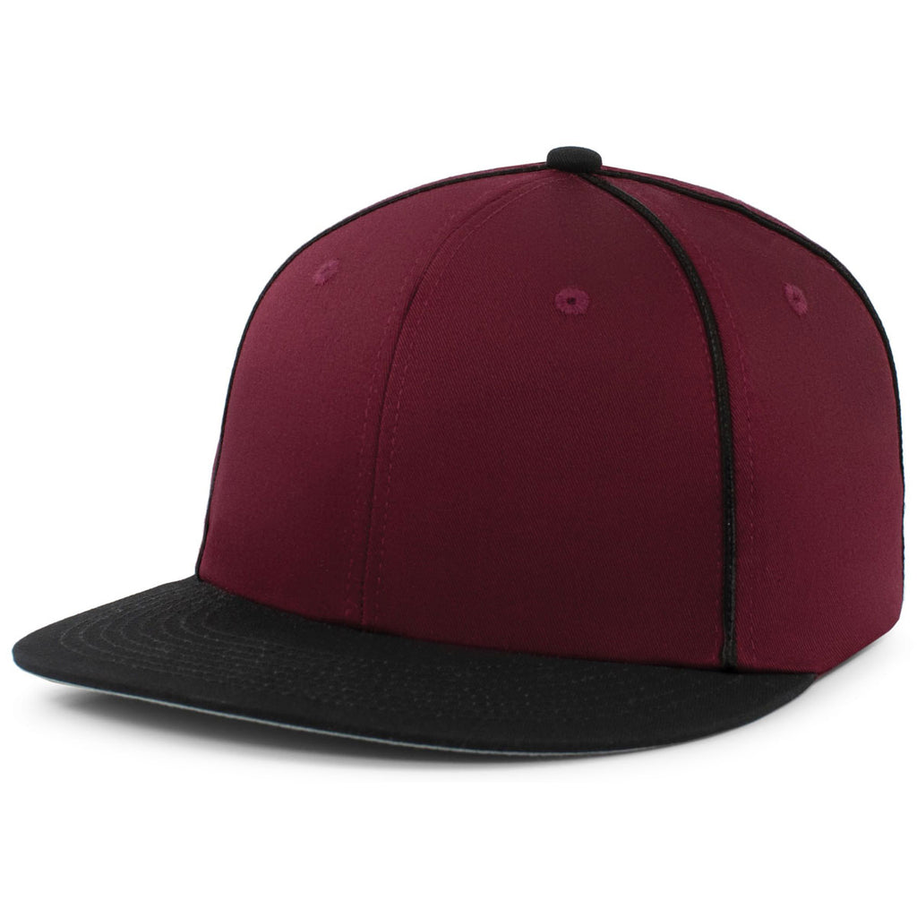 Pacific Headwear Maroon/Black Momentum Team Cap