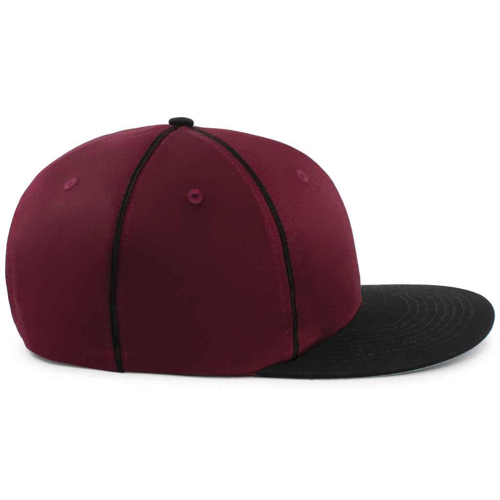 Pacific Headwear Maroon/Black Momentum Team Cap