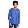 Port & Company Men's Heather Royal Tri-Blend Long Sleeve Tee