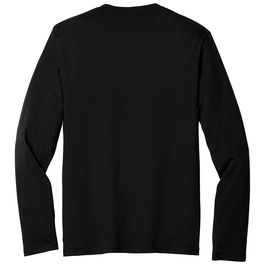 Port & Company Men's Jet Black Long Sleeve Fan Favorite Blend Tee