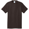 Port & Company Men's Dark Chocolate Brown Cotton Tee