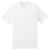 Port & Company Men's White Core Blend Pocket Tee