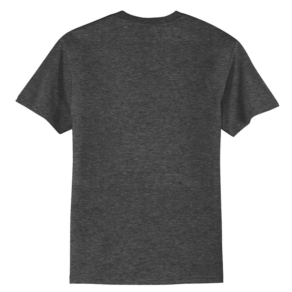 Port & Company Men's Dark Heather Grey Tall Core Blend Tee