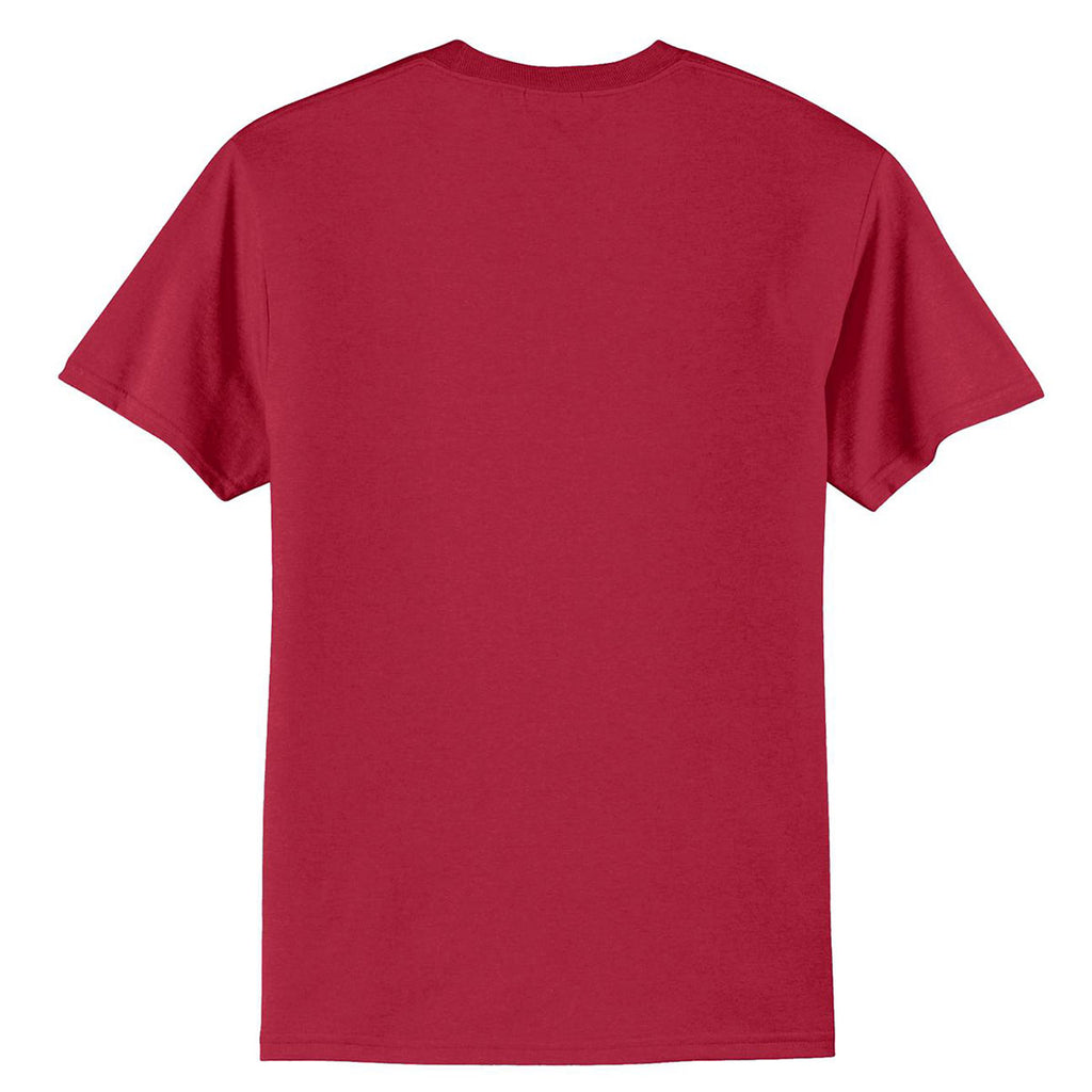 Port & Company Men's Red Tall Core Blend Tee